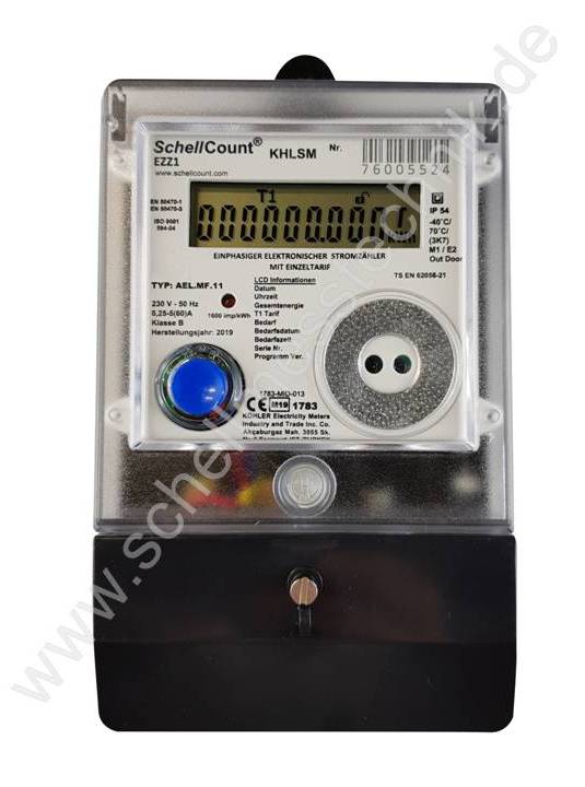 LUNA LUN23 Digitaler Drehstromzähler – MID-konform, 5(60) A, 3x230/400 V, 50 Hz, Für Zählerkreuzmontage